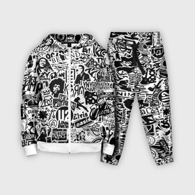 Детский костюм 3D с принтом Rock Band Logos в Курске,  |  | Тематика изображения на принте: ac dc | linkin park | music | queen | radiohead | rock | rock band logos | линкин парк | музыка | ретро | рок группа | элвис
