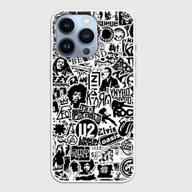 Чехол для iPhone 13 Pro с принтом Rock Band Logos в Курске,  |  | ac dc | linkin park | music | queen | radiohead | rock | rock band logos | линкин парк | музыка | ретро | рок группа | элвис