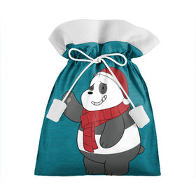 Подарочный 3D мешок с принтом Panda в Курске, 100% полиэстер | Размер: 29*39 см | cartoon network | panda | vdkimel | we bare bears | вся правда о медведях | панда