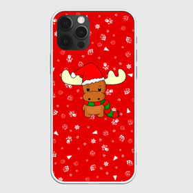 Чехол для iPhone 12 Pro Max с принтом НОВОГОДНИЙ ОЛЕНЁНОК в Курске, Силикон |  | 2021 | christmas | merry christmas | santa claus | дед мороз | новогодний оленёнок | новогодний олень | новый год | новый год 2021 | оленёнок | олень | рождественский олень | рождество | санта | санта клаус