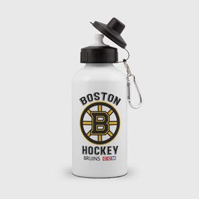 Бутылка спортивная с принтом BOSTON BRUINS NHL в Курске, металл | емкость — 500 мл, в комплекте две пластиковые крышки и карабин для крепления | Тематика изображения на принте: black | boston | bruins | hockey | ice | logo | nhl | sport | usa | бостон | брюинз | кубок | логотип | нхл | спорт | стэнли | хоккей