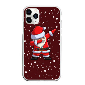 Чехол для iPhone 11 Pro Max матовый с принтом Dab-Santa в Курске, Силикон |  | Тематика изображения на принте: claus | happy new year | merry christmas | santa | snowman | дед мороз | елка | клаус | новый год | рождество | с новым годом | санта | снеговик