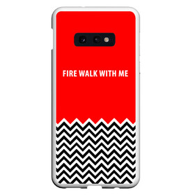 Чехол для Samsung S10E с принтом Twin Peaks в Курске, Силикон | Область печати: задняя сторона чехла, без боковых панелей | twin peaks | агент купер | девид линч | дейл | лора палмер | огонь иди за мной | одри хорн | совы не то чем кажутся | твин пикс