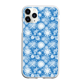 Чехол для iPhone 11 Pro Max матовый с принтом Снежинки в Курске, Силикон |  | Тематика изображения на принте: merry christmas | дед мороз | ёлка | зима | мороз | новый год | подарок | праздник | рождество | с новым годом | санта клаус | снег | снеговик | снегурочка | снежинки | снежные узоры | узоры