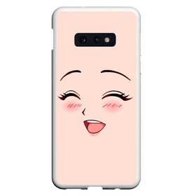 Чехол для Samsung S10E с принтом Сonfused anime face в Курске, Силикон | Область печати: задняя сторона чехла, без боковых панелей | angry | anime | art | big | eyes | face | girl | kawaii | manga | style | аниме | арт | глаза | девушка | кавай | лицо | манга | смущенная