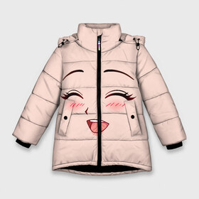 Зимняя куртка для девочек 3D с принтом Сonfused anime face в Курске, ткань верха — 100% полиэстер; подклад — 100% полиэстер, утеплитель — 100% полиэстер. | длина ниже бедра, удлиненная спинка, воротник стойка и отстегивающийся капюшон. Есть боковые карманы с листочкой на кнопках, утяжки по низу изделия и внутренний карман на молнии. 

Предусмотрены светоотражающий принт на спинке, радужный светоотражающий элемент на пуллере молнии и на резинке для утяжки. | angry | anime | art | big | eyes | face | girl | kawaii | manga | style | аниме | арт | глаза | девушка | кавай | лицо | манга | смущенная