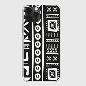 Чехол для iPhone 12 Pro Max с принтом Этнический узор в Курске, Силикон |  | ацтеки | индийский | народный | узор | черно белый | этника | этнический | этно
