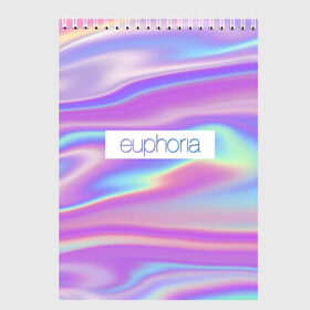 Скетчбук с принтом сериал Euphoria в Курске, 100% бумага
 | 48 листов, плотность листов — 100 г/м2, плотность картонной обложки — 250 г/м2. Листы скреплены сверху удобной пружинной спиралью | zendaya | зендея | ру беннетт | сериал euphoria | эйфория