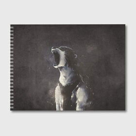 Альбом для рисования с принтом Bear в Курске, 100% бумага
 | матовая бумага, плотность 200 мг. | his dark materials | бирнисон | йорек | йорек бирнисон | лира | мариса | мэгги | пантелеймон | приключения | сериал | тёмные начала | фэнтези
