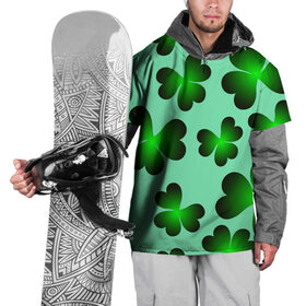 Накидка на куртку 3D с принтом Трилистник фантастический в Курске, 100% полиэстер |  | весна | джунгли | лес | лето | огород | поле | сад | тайга | трилистник | цветы