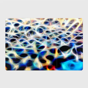 Магнитный плакат 3Х2 с принтом Фрактальная паутина в Курске, Полимерный материал с магнитным слоем | 6 деталей размером 9*9 см | абстракция | космос | неон | фантастика | фрактал