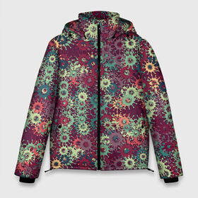 Мужская зимняя куртка 3D с принтом CORONAVIRUS в Курске, верх — 100% полиэстер; подкладка — 100% полиэстер; утеплитель — 100% полиэстер | длина ниже бедра, свободный силуэт Оверсайз. Есть воротник-стойка, отстегивающийся капюшон и ветрозащитная планка. 

Боковые карманы с листочкой на кнопках и внутренний карман на молнии. | Тематика изображения на принте: corona virus | coronavirus | covid 19 | infection | mask | pandem | virus | болезнь | больница | вирус | грипп | зараза | инфекция | карантин | ковид 19 | корона вирус | коронавирус | лихорадка | маска | медицинская маска | пандемия