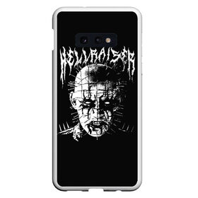 Чехол для Samsung S10E с принтом Hellraiser в Курске, Силикон | Область печати: задняя сторона чехла, без боковых панелей | 666 | alien | astral | demon | ghost | halloween | hellraiser | horror | metall | monster | pinhead | астрал | восставший из ада | демон | метал | металл | монстр | пинхед | пинхэд | призрак | ужасы | хоррор | шкатулка