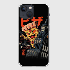 Чехол для iPhone 13 mini с принтом Pizza Kong в Курске,  |  | 666 | alien | astral | demon | fast | food | ghost | halloween | horror | kong | monster | pizza | астрал | восставший из ада | демон | монстр | пицца | призрак | ужасы | фастфуд | хоррор