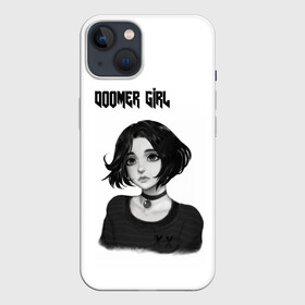 Чехол для iPhone 13 с принтом Doomer Girl в Курске,  |  | 20 | 2020 | 2021 | 21 | 2k20 | 2к20 | doomer | girl | girls | mem | meme | memes | wafe | бумер | бумеры | волна | девушка | девушки | думер | думеры | зумер | зумеры | мем | мемы