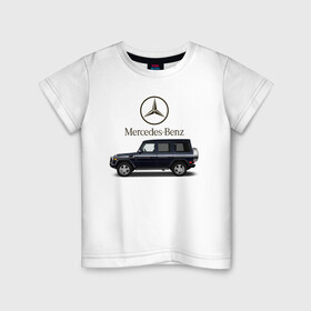 Детская футболка хлопок с принтом G55 в Курске, 100% хлопок | круглый вырез горловины, полуприлегающий силуэт, длина до линии бедер | avto | car | germany | v8 | машина | скорость