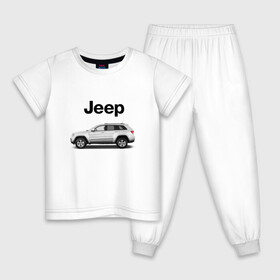 Детская пижама хлопок с принтом Jeep в Курске, 100% хлопок |  брюки и футболка прямого кроя, без карманов, на брюках мягкая резинка на поясе и по низу штанин
 | america | avto | car | v8 | машина | скорость