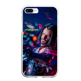 Чехол для iPhone 7Plus/8 Plus матовый с принтом Cyberpunk 2077 в Курске, Силикон | Область печати: задняя сторона чехла, без боковых панелей | 2077 | cyberpunk | cyberpunk 2077 | game | игры | киану ривз | киберпанк | самурай