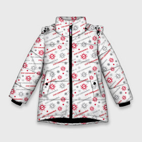 Зимняя куртка для девочек 3D с принтом STOP CORONAVIRUS в Курске, ткань верха — 100% полиэстер; подклад — 100% полиэстер, утеплитель — 100% полиэстер. | длина ниже бедра, удлиненная спинка, воротник стойка и отстегивающийся капюшон. Есть боковые карманы с листочкой на кнопках, утяжки по низу изделия и внутренний карман на молнии. 

Предусмотрены светоотражающий принт на спинке, радужный светоотражающий элемент на пуллере молнии и на резинке для утяжки. | corona virus | coronavirus | covid 19 | infection | mask | pandemic | virus | болезнь | больница | вирус | грипп | зараза | инфекция | карантин | ковид 19 | корона вирус | коронавирус | лихорадка | маска | медицинская маска | пандемия