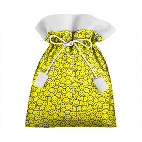 Подарочный 3D мешок с принтом Смайлики в Курске, 100% полиэстер | Размер: 29*39 см | Тематика изображения на принте: emoji | emoticons | smile | знак | колобок | позитив | рожица | символ | смайл | смайлики | улыбка | эмодзи