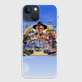 Чехол для iPhone 13 mini с принтом GTAO: The Cayo Perico Heist в Курске,  |  | auto | cayo perico | game | grand | gta | gta5 | los santos | online | rockstar | theft | гта | гта5 | игра | лос сантос | майкл | онлайн | рокстар | тревор | франклин