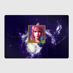 Магнитный плакат 3Х2 с принтом Final Fantasy в Курске, Полимерный материал с магнитным слоем | 6 деталей размером 9*9 см | Тематика изображения на принте: girl | hieroglyph | portrait | девушка | иероглиф | портрет