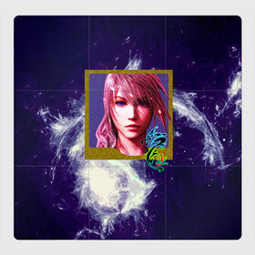 Магнитный плакат 3Х3 с принтом Final Fantasy в Курске, Полимерный материал с магнитным слоем | 9 деталей размером 9*9 см | Тематика изображения на принте: girl | hieroglyph | portrait | девушка | иероглиф | портрет