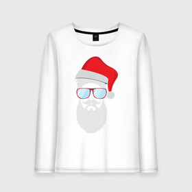 Женский лонгслив хлопок с принтом Santa Hipster в Курске, 100% хлопок |  | 100 | alter | bad | beard | boy | christmas | dead | death | ego | head | hipster | klaus | life | marry | new | old | omg | real | retro | santa | skull | year | борода | бородач | бро | год | дед | мороз | на | новый | ретро | санта | сти