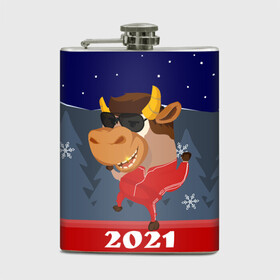 Фляга с принтом Бычара 2021 в Курске, металлический корпус | емкость 0,22 л, размер 125 х 94 мм. Виниловая наклейка запечатывается полностью | 2021 | 7 января | bull | newyear | santa | бык | быки | бычок | год быка | дед мороз | корова | новогодние каникулы | новогодние праздники | новый 2021 | новый год | новый год 2021 | рождество | сани | санта | санта клаус