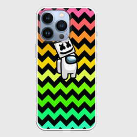 Чехол для iPhone 13 Pro с принтом Among Us Marshmello в Курске,  |  | Тематика изображения на принте: 2021 | among us | impostor | space mafia | sus.puffballs united | амонг ас | амонг единорог | в космосе | импостор | инопланетяне | инопланетянин | маршмелло | новогодний амонг ас | ракета | с новым годом | самозванец