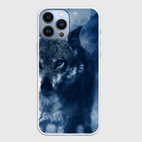Чехол для iPhone 13 Pro Max с принтом Красивый волк в Курске,  |  | wolf | ауф | волк | волчонок | зима | синеглазый волк