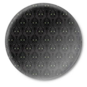 Значок с принтом Ночные наблюдатели в Курске,  металл | круглая форма, металлическая застежка в виде булавки | арт | глаз | глаза | гот | готический | готический рисунок | готическое | монстр | монстры | рисунок | череп