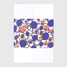 Магнитный плакат 2Х3 с принтом Геометрический узор в Курске, Полимерный материал с магнитным слоем | 6 деталей размером 9*9 см | 3д эффект | графика | квадраты | объемные фигуры | разноцветные круги