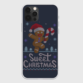 Чехол для iPhone 12 Pro Max с принтом Пряник в Курске, Силикон |  | christmas | cookies | deer | hate | madafakas | new | santa | snow | ugly | year | вязаный | год | дед | клаус | мороз | новогоднему | новый | олень | печенье | печенька | печеньки | печенюшка | по | пряник | рождество | санта | свитер