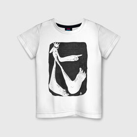 Детская футболка хлопок с принтом гордыня в Курске, 100% хлопок | круглый вырез горловины, полуприлегающий силуэт, длина до линии бедер | 