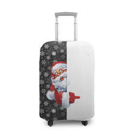 Чехол для чемодана 3D с принтом Дедушка Мороз в Курске, 86% полиэфир, 14% спандекс | двустороннее нанесение принта, прорези для ручек и колес | christmas | merry christmas | дед мороз | ёлка | зима | мороз | новый год | подарок | праздник | рождество | с новым годом | санта клаус | снегурочка | снежинки