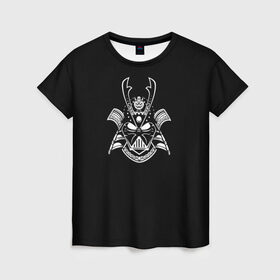 Женская футболка 3D с принтом Грозный СаМурай в Курске, 100% полиэфир ( синтетическое хлопкоподобное полотно) | прямой крой, круглый вырез горловины, длина до линии бедер | ghost of tsushima | грозный | игры | самурай | черный