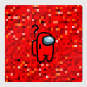 Магнитный плакат 3Х3 с принтом Pixel Among Us в Курске, Полимерный материал с магнитным слоем | 9 деталей размером 9*9 см | among us | impostor | mem | pixel | red | амонг ас | вопрос | вопросительный знак | знак вопроса | импостер | импостор | космический | космонавт | мемы | персонажи игр | пиксельный | предатель | пришелец | самозванец
