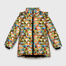 Зимняя куртка для девочек 3D с принтом Масочный Режим в Курске, ткань верха — 100% полиэстер; подклад — 100% полиэстер, утеплитель — 100% полиэстер. | длина ниже бедра, удлиненная спинка, воротник стойка и отстегивающийся капюшон. Есть боковые карманы с листочкой на кнопках, утяжки по низу изделия и внутренний карман на молнии. 

Предусмотрены светоотражающий принт на спинке, радужный светоотражающий элемент на пуллере молнии и на резинке для утяжки. | corona virus | coronavirus | covid 19 | infection | mask | pandemic | virus | болезнь | больница | вирус | грипп | зараза | инфекция | карантин | ковид 19 | корона вирус | коронавирус | лихорадка | маска | медицинская маска | пандемия
