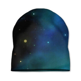 Шапка 3D с принтом Туманный космос в Курске, 100% полиэстер | универсальный размер, печать по всей поверхности изделия | арт | звезда | звёзды | космос | небо | ночное небо | ночь | облако | рисунок | сияние | туманность | яркие цвета