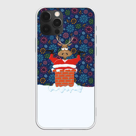 Чехол для iPhone 12 Pro Max с принтом Санта в Трубе в Курске, Силикон |  | christmas | merry christmas | дед мороз | ёлка | зима | мороз | новый год | подарок | праздник | рождество | с новым годом | санта клаус | снегурочка | снежинки