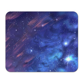 Коврик для мышки прямоугольный с принтом Звёздное небо в Курске, натуральный каучук | размер 230 х 185 мм; запечатка лицевой стороны | Тематика изображения на принте: арт | звезда | звёзды | космос | небо | ночное небо | ночь | облако | рисунок | сияние | туманность | яркие цвета