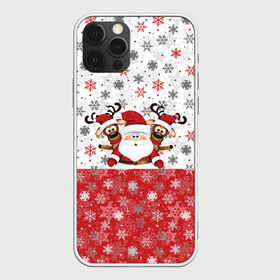 Чехол для iPhone 12 Pro Max с принтом С Новым Годом! в Курске, Силикон |  | Тематика изображения на принте: christmas | merry christmas | дед мороз | ёлка | зима | мороз | новогодние олени | новый год | подарок | праздник | рождество | с новым годом | санта клаус | снегурочка | снежинки