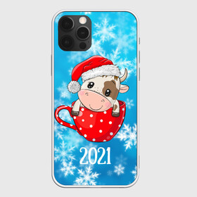 Чехол для iPhone 12 Pro Max с принтом Милый бычок в кофе в Курске, Силикон |  | 2021 | 7 января | bull | newyear | santa | бык | быки | бычок | год быка | дед мороз | корова | новогодние каникулы | новогодние праздники | новый 2021 | новый год | новый год 2021 | рождество | сани | санта | санта клаус