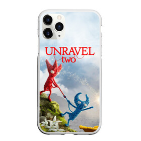 Чехол для iPhone 11 Pro матовый с принтом Unravel Two (Z) в Курске, Силикон |  | coldwood interactive | unravel | unravel two | головоломка | красная пряжа | распутать | семейная игра | ярни