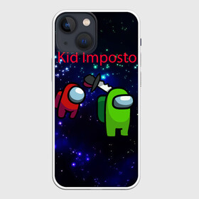 Чехол для iPhone 13 mini с принтом Among us Impostor в Курске,  |  | among | among us | among us impostor | among us lime | among us lime+ kid lime | among us red+ kid red | among us предатель | imposter | амонг | амонг ас | амонг ас предатель | игра про космос | космос | предатель