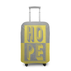 Чехол для чемодана 3D с принтом Ultimate Hope в Курске, 86% полиэфир, 14% спандекс | двустороннее нанесение принта, прорези для ручек и колес | 2021 | hope | pantone | винтаж | надежда | цвет года