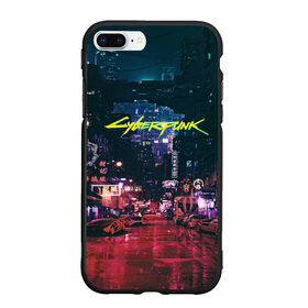 Чехол для iPhone 7Plus/8 Plus матовый с принтом Cyberpunk 2077 в Курске, Силикон | Область печати: задняя сторона чехла, без боковых панелей | 2020 | cyberpunk 2077 | игры | киберпанк | тренды