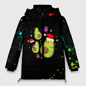 Женская зимняя куртка 3D с принтом Новогодние Авокадо в Курске, верх — 100% полиэстер; подкладка — 100% полиэстер; утеплитель — 100% полиэстер | длина ниже бедра, силуэт Оверсайз. Есть воротник-стойка, отстегивающийся капюшон и ветрозащитная планка. 

Боковые карманы с листочкой на кнопках и внутренний карман на молнии | авокадо | веган | еда блогеров | мемы | минимализм | прикольные картинки | прикольные надписи | растение | смешное авокадо | фрукт