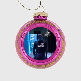 Стеклянный ёлочный шар с принтом Коллекционер 3 в Курске, Стекло | Диаметр: 80 мм | chandelier | collector | fear | gloves | horror | коллекционер | люстра | маска | перчатки | ужас